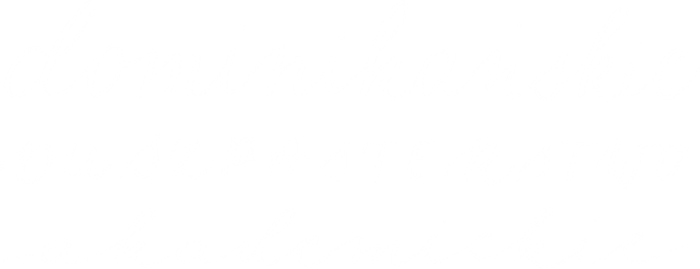 Biały tekst napisany pismem odręcznym. Napis brzmi 'Dominikańskie Duszpasterstwo Akademickie'